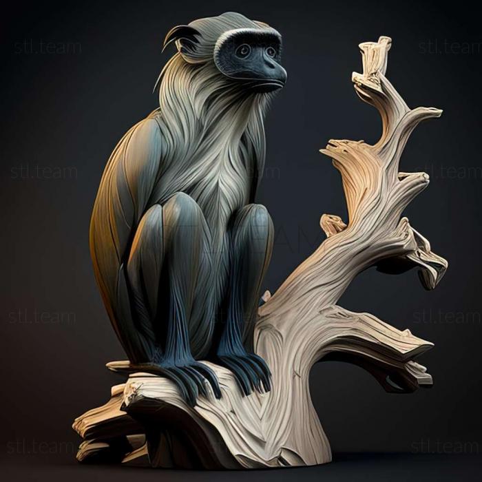 3D модель Piliocolobus oustaleti (STL)